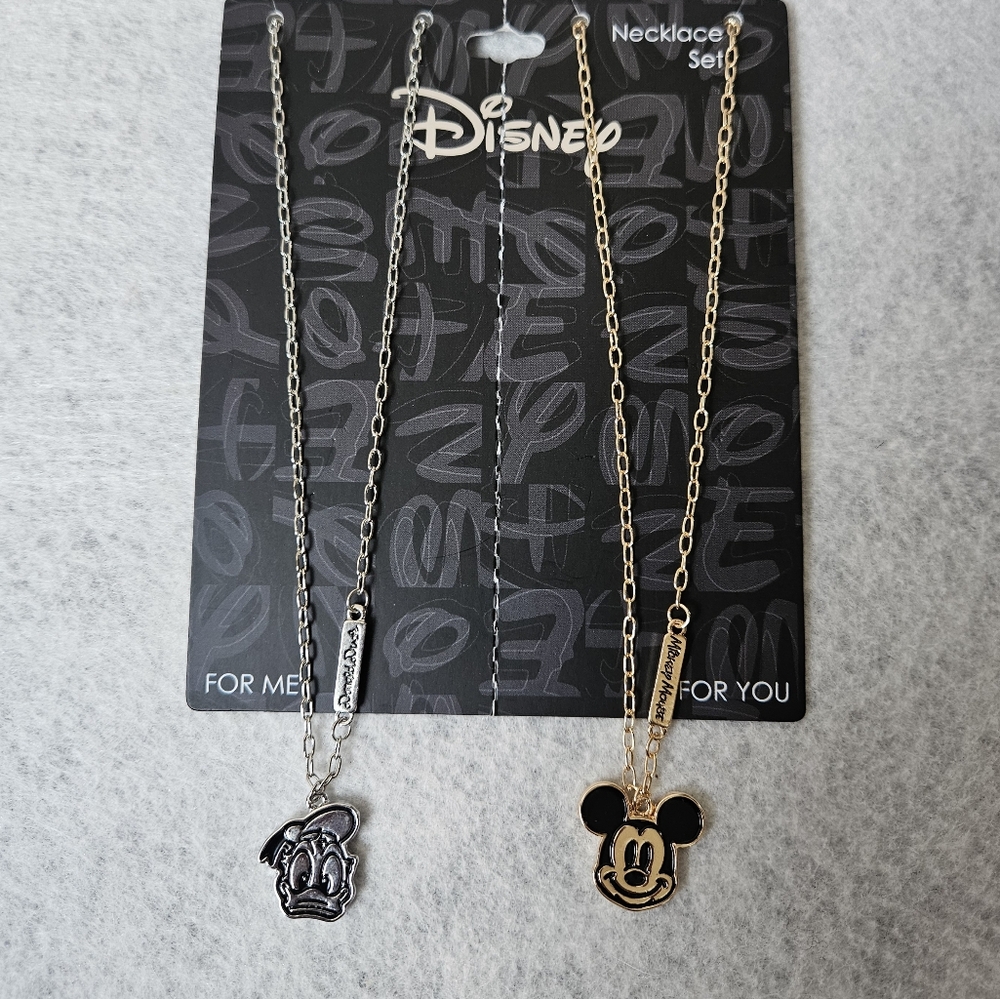 Disney Donald Duck & Mickey Mouse Bestie Necklace Set - Picture 4 of 10